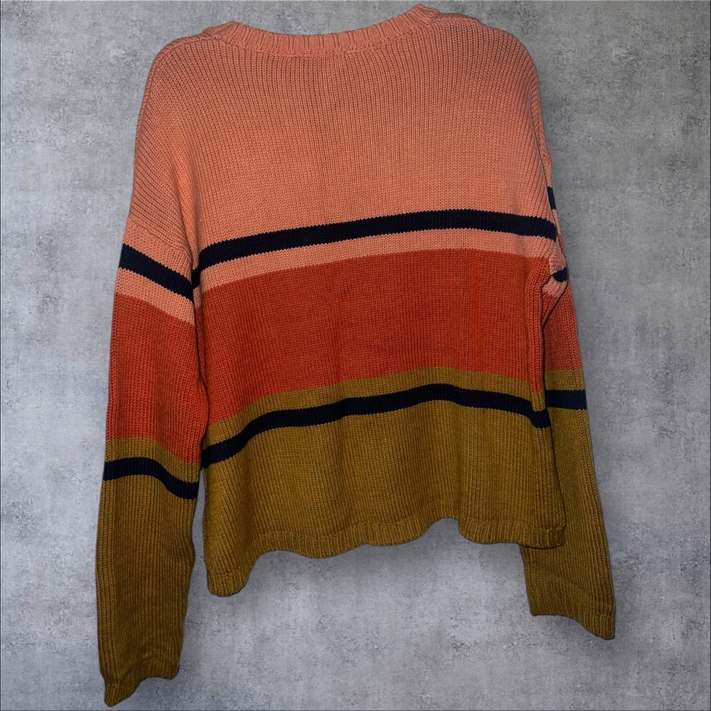 Pendleton Multicolor Striped Crew Neck Sweater - image 4